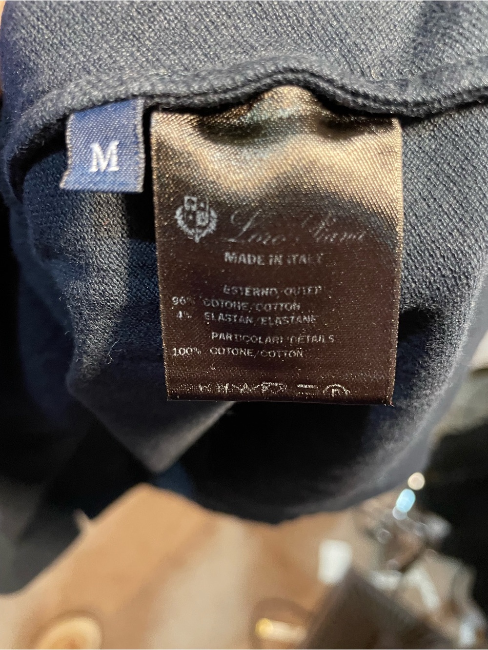 Loro Piana Grey and Cream Half-Zip Polo Regatta - Picture 4 of 4